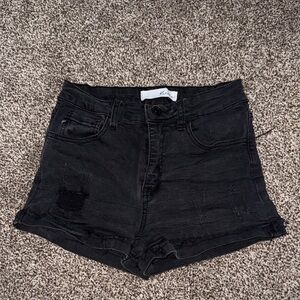 KanCan Black Jean Shorts for Women